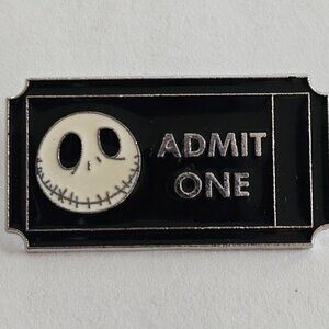 DISNEY Pin Trading ~ The Nightmare Before Christmas ~ ADMIT ONE Ticket ~ 2011